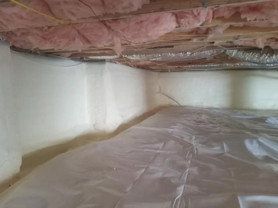 Crawl space encapsulation with closed-cell spray foam for Attic Insulation in Idylwood